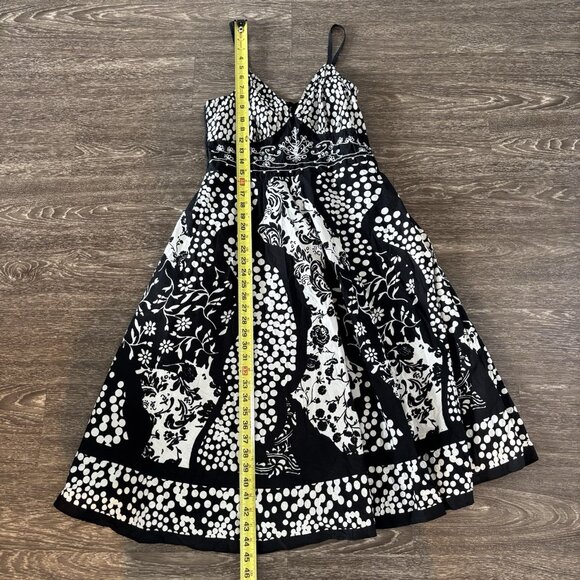 Vintage Y2K Mlle Gabrielle Midi Babydoll Dress Sz Large Floral Beaded Fairy Boho - Picture 14 of 15